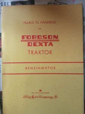Håndbog  Fordson Dexta benzin